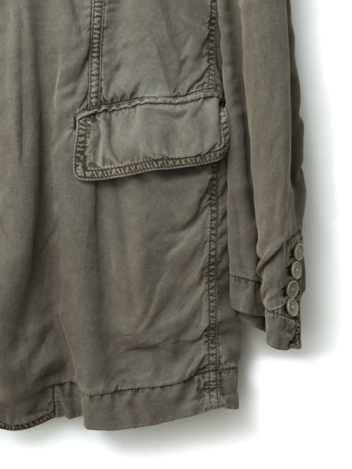 Garment Dyed Tailored Jacket Mud