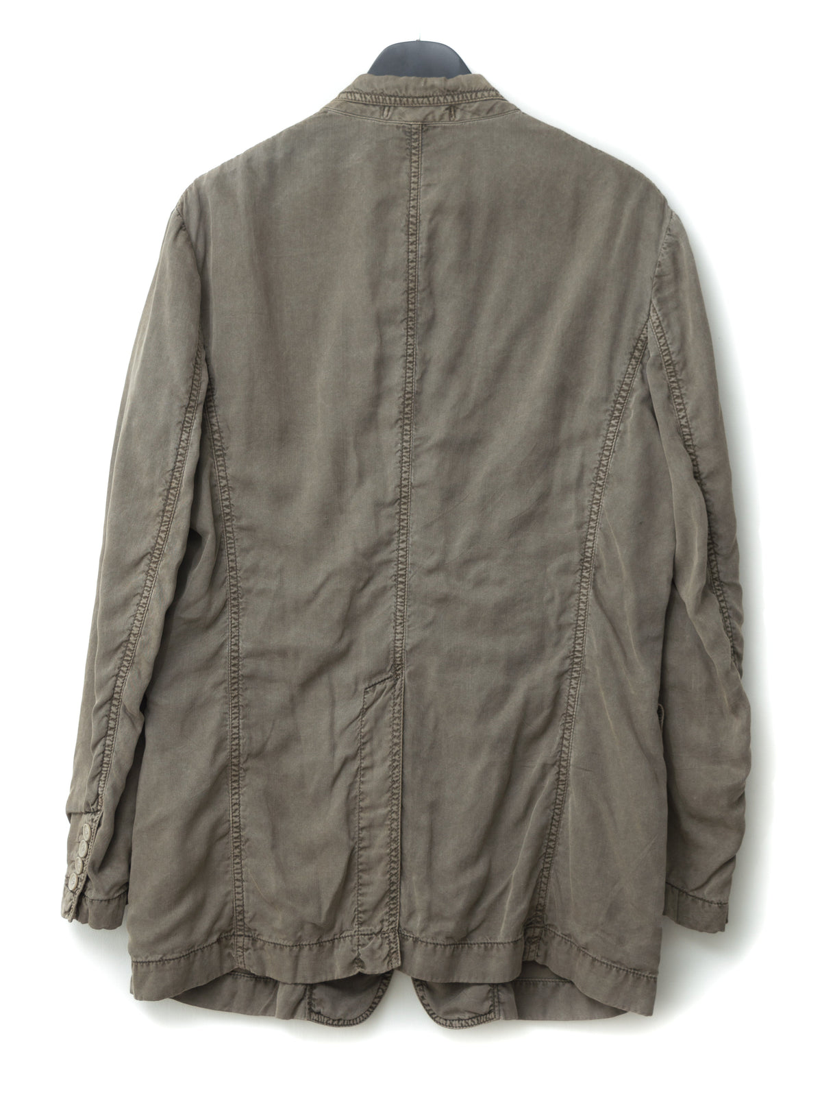 Garment Dyed Tailored Jacket Mud