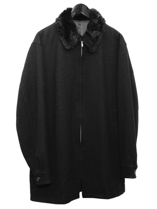 zip jacket black ∙ melton wool ∙ medium