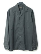 Open Collar Shirt Slate Green