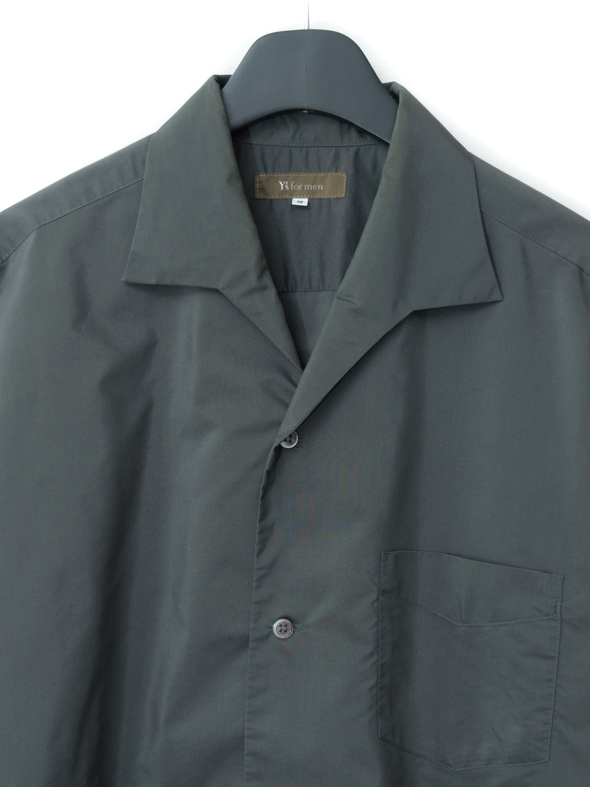 Open Collar Shirt Slate Green
