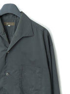 Open Collar Shirt Slate Green