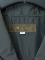 Open Collar Shirt Slate Green