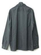 Open Collar Shirt Slate Green