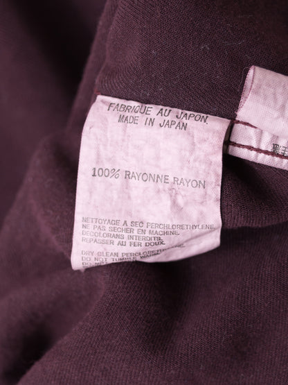 s/s 03 garment dyed overshirt cabernet ∙ rayon ∙ small