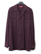 S/S 03 Garment Dyed Overshirt Cabernet