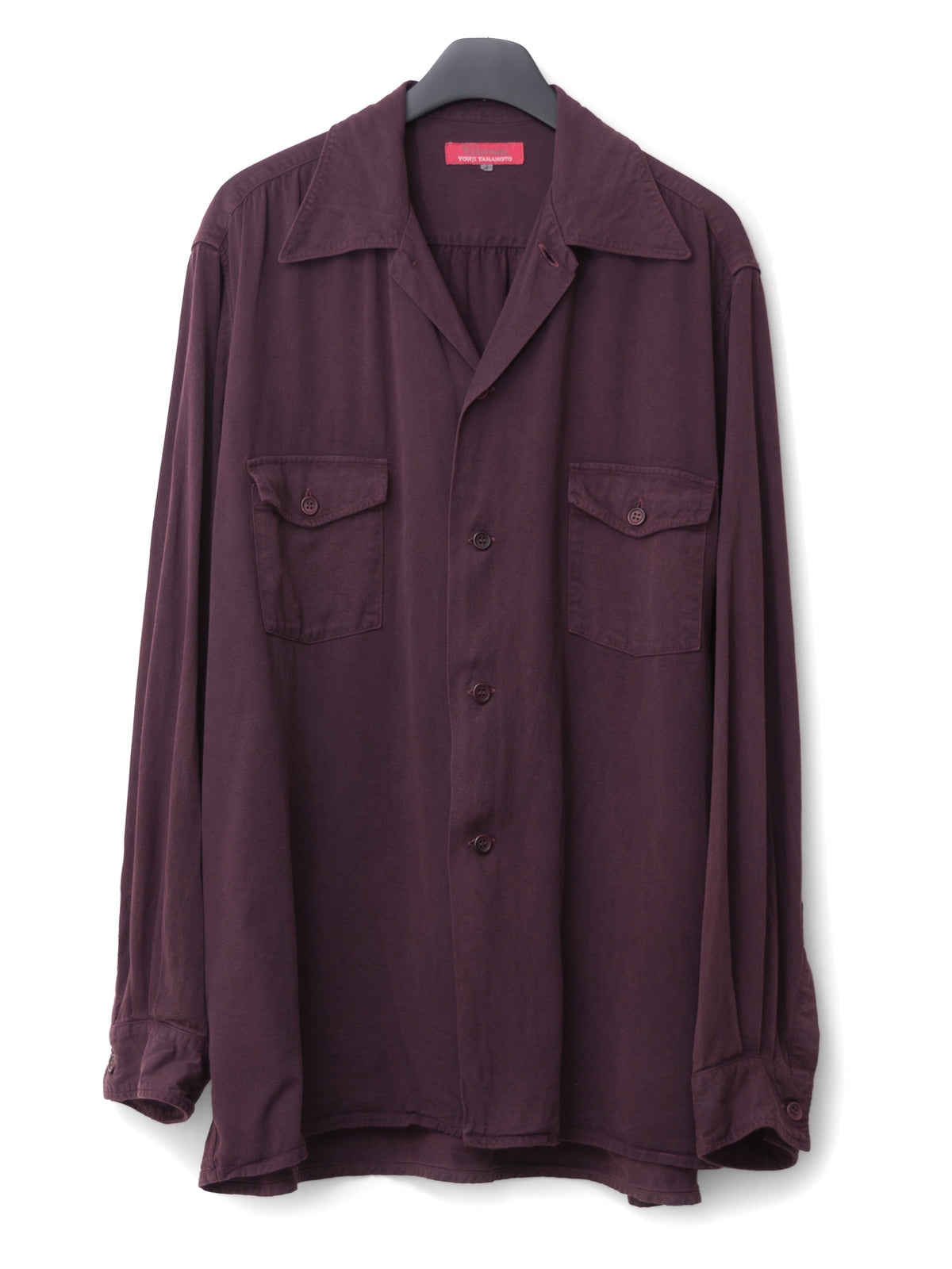 S/S 03 Garment Dyed Overshirt Cabernet