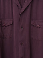 S/S 03 Garment Dyed Overshirt Cabernet