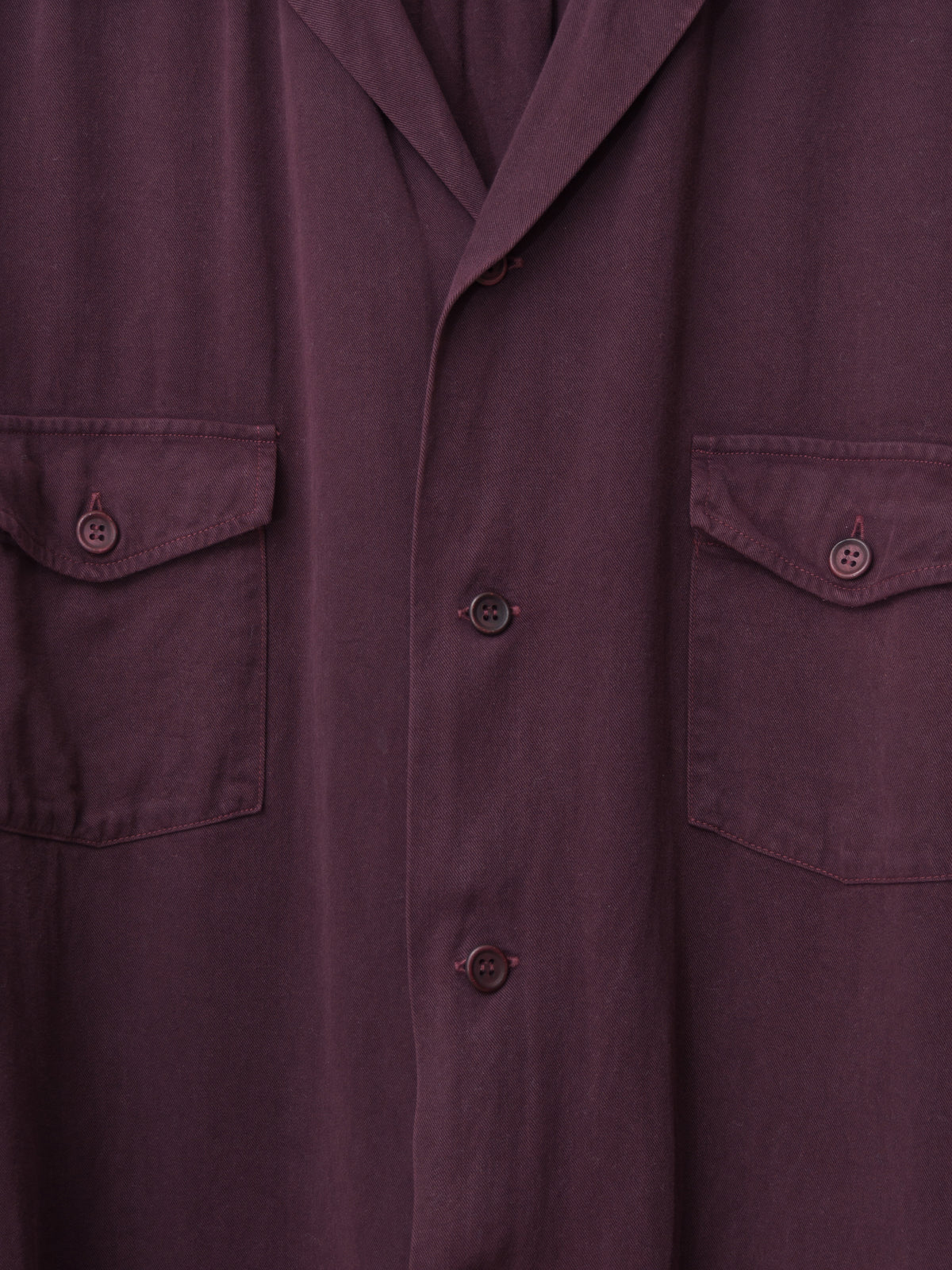 S/S 03 Garment Dyed Overshirt Cabernet