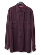 S/S 03 Garment Dyed Overshirt Cabernet