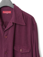 S/S 03 Garment Dyed Overshirt Merlot
