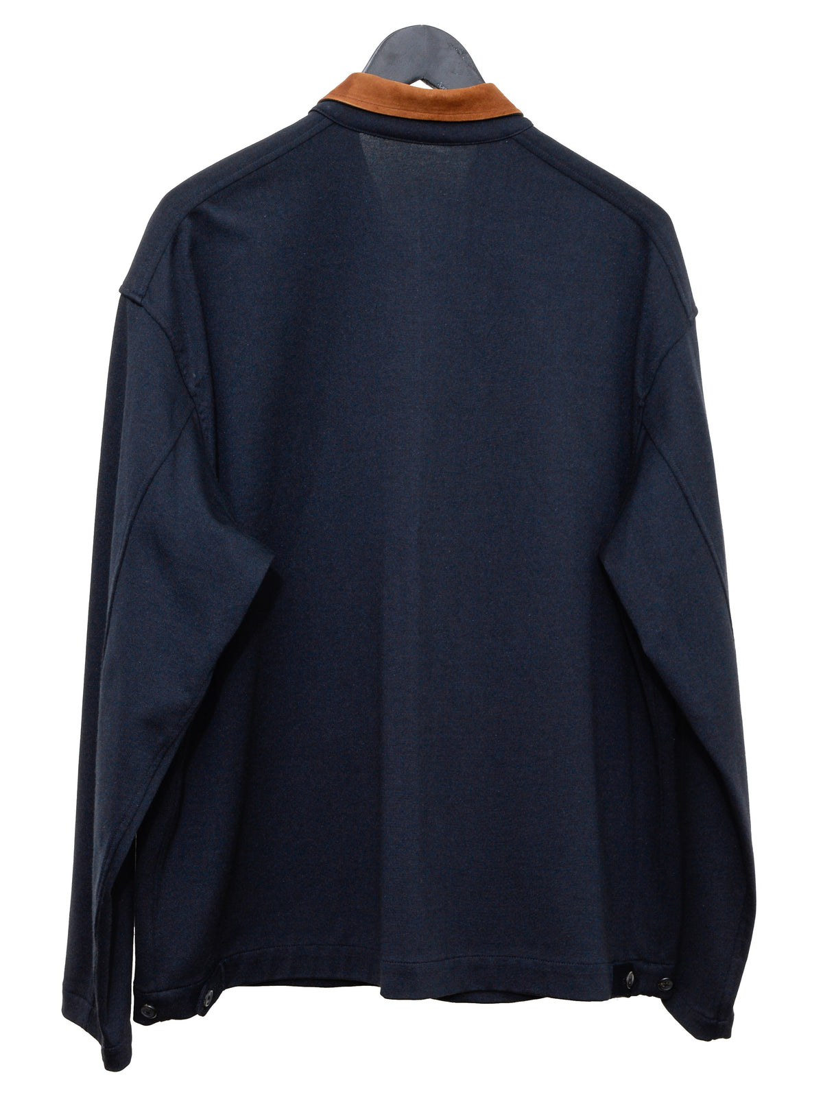 Suede Collar Blouson Navy