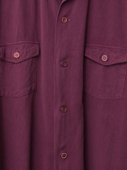 s/s 03 garment dyed overshirt merlot ∙ rayon ∙ small