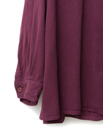 s/s 03 garment dyed overshirt merlot ∙ rayon ∙ small