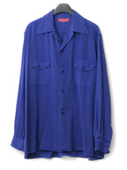 S/S 03 Garment Dyed Overshirt Cobalt