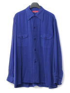 S/S 03 Garment Dyed Overshirt Cobalt