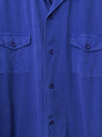 S/S 03 Garment Dyed Overshirt Cobalt