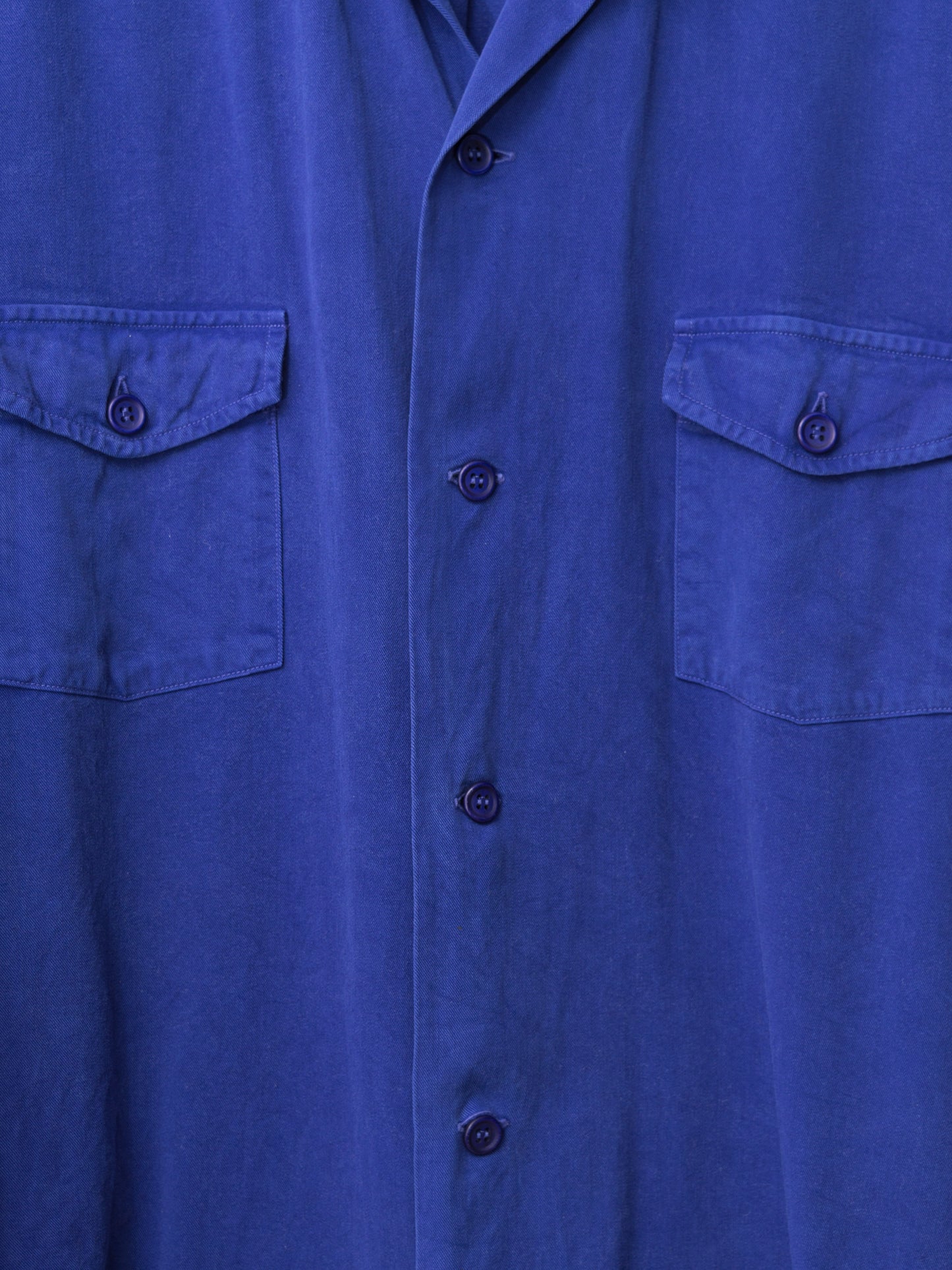 s/s 03 garment dyed overshirt cobalt ∙ rayon ∙ small