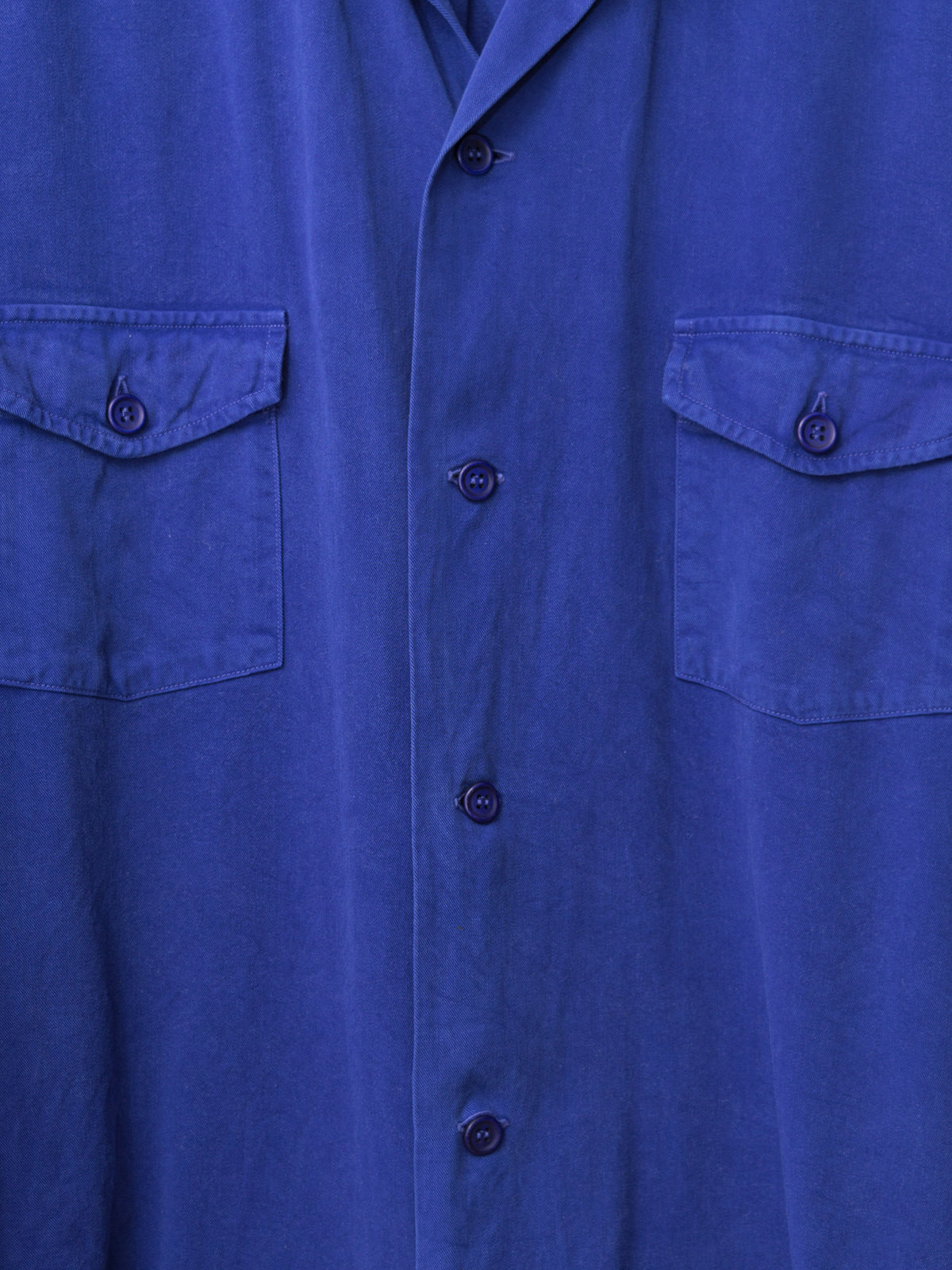 S/S 03 Garment Dyed Overshirt Cobalt