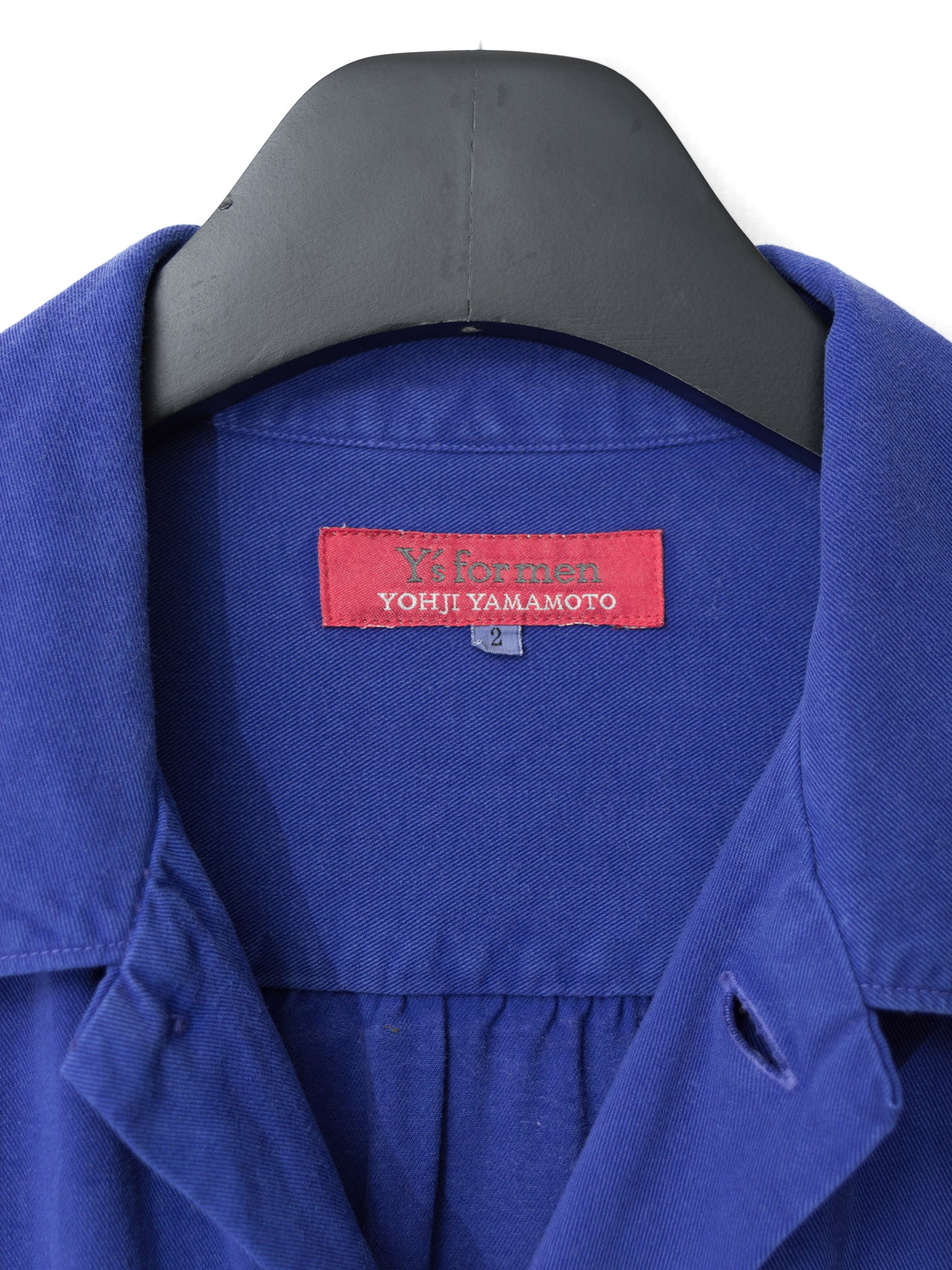 s/s 03 garment dyed overshirt cobalt ∙ rayon ∙ small