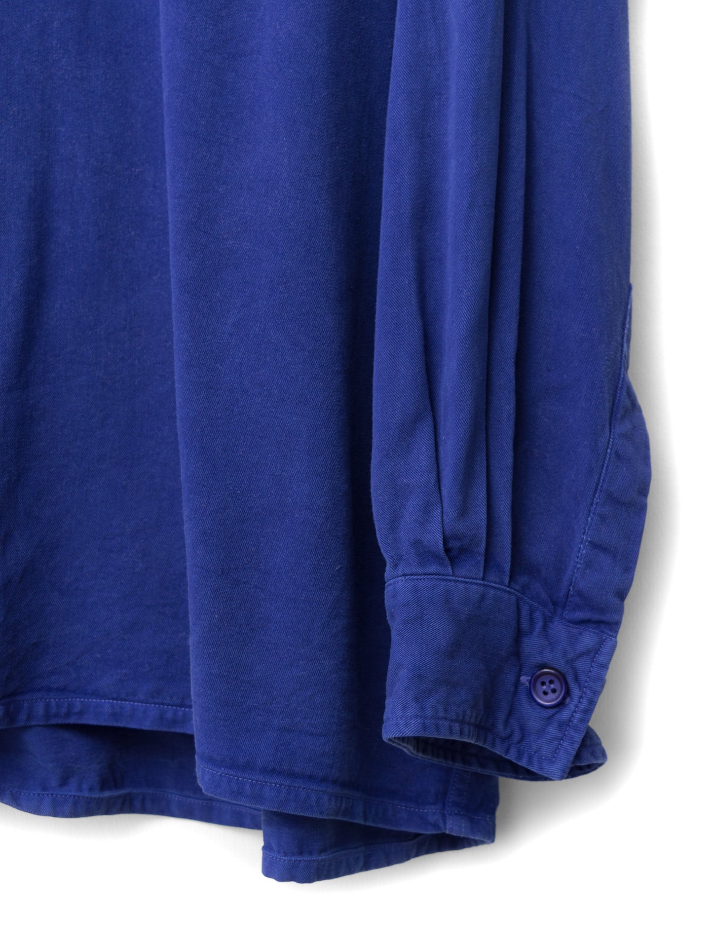 s/s 03 garment dyed overshirt cobalt ∙ rayon ∙ small