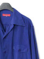 S/S 03 Garment Dyed Overshirt Cobalt