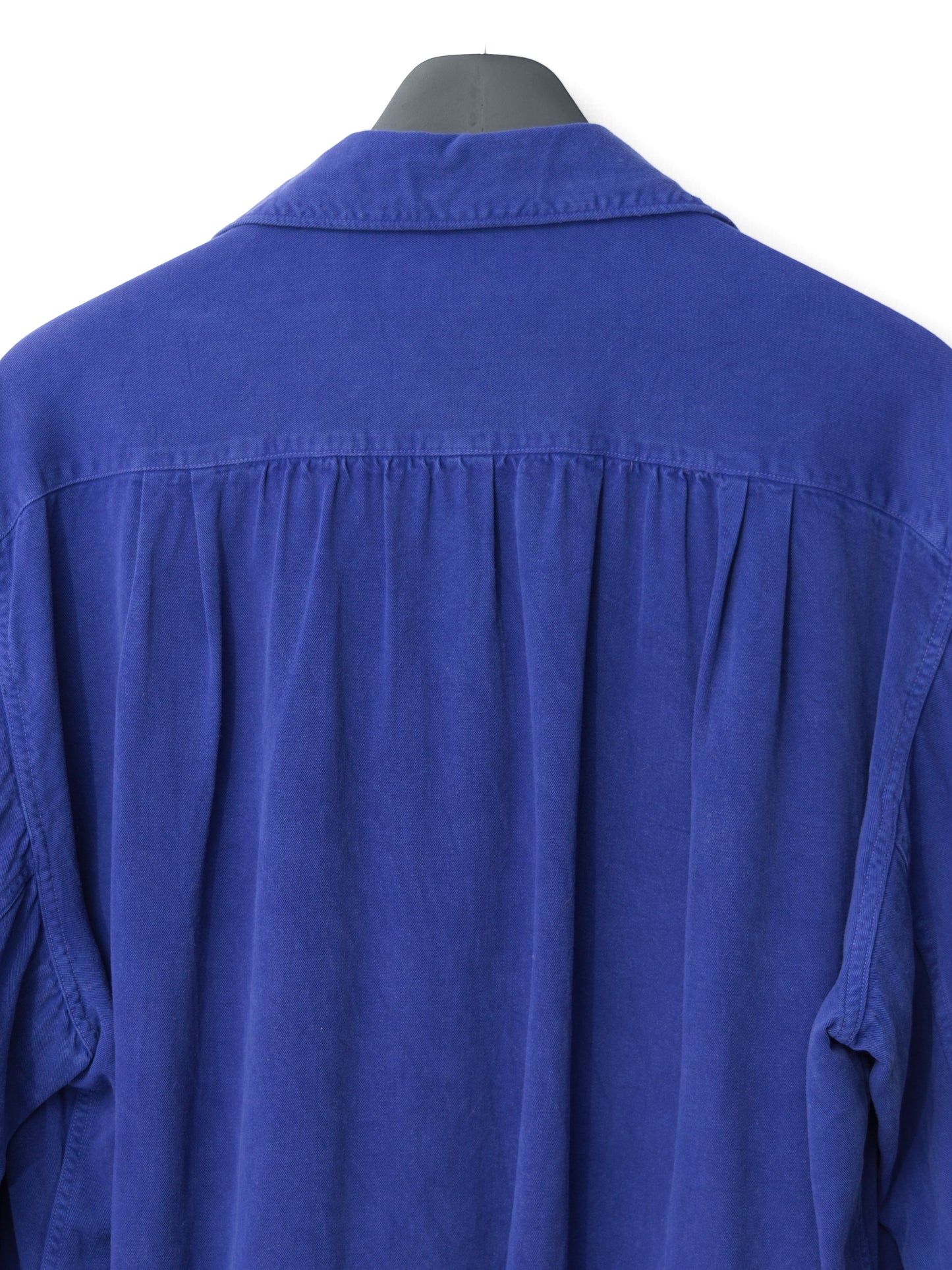 s/s 03 garment dyed overshirt cobalt ∙ rayon ∙ small