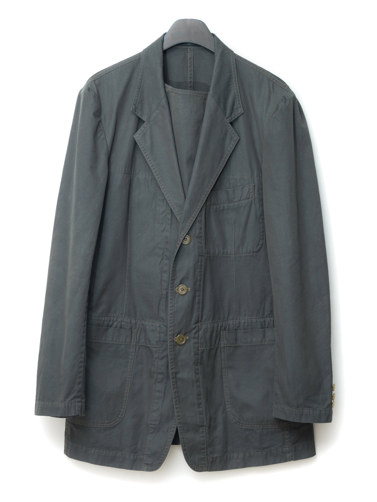 Garment Dyed Tailored Jacket Army Grey