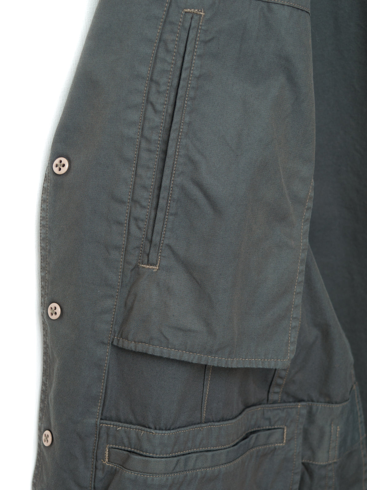 Garment Dyed Tailored Jacket Army Grey