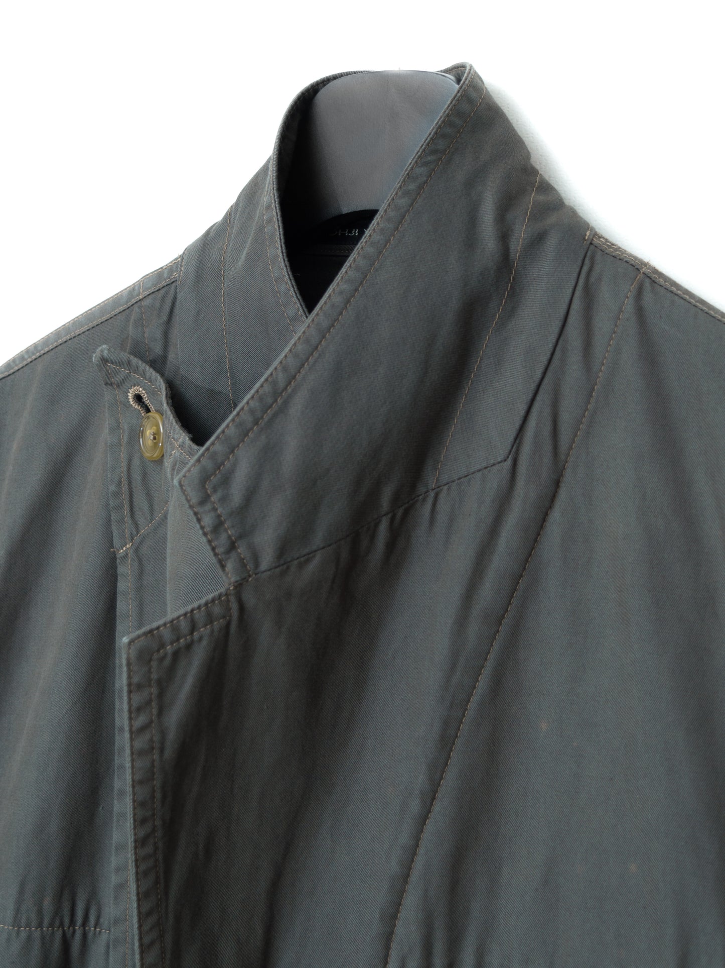 garment dyed tailored jacket army grey ∙ cotton ∙ medium