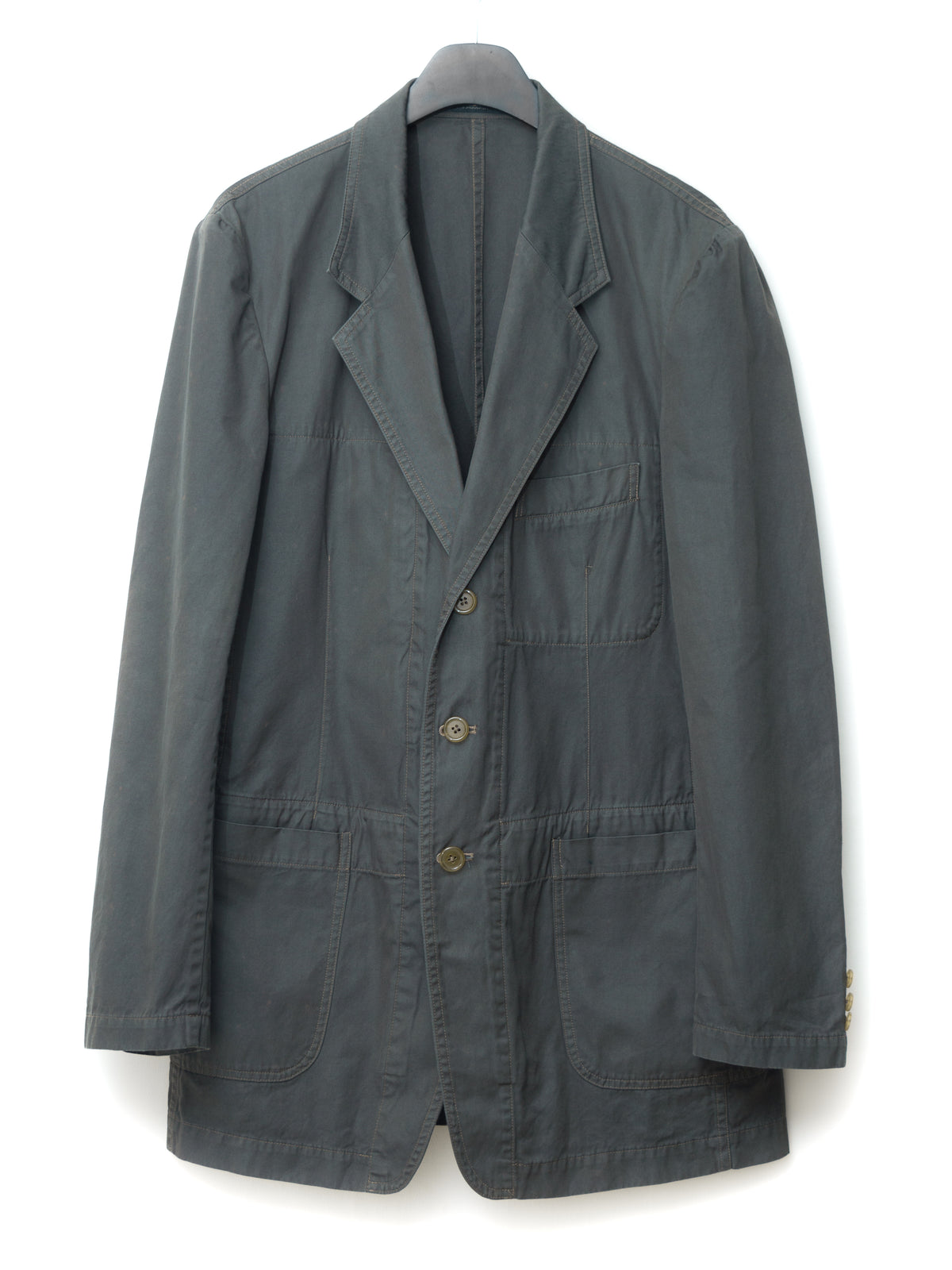 Garment Dyed Tailored Jacket Army Grey