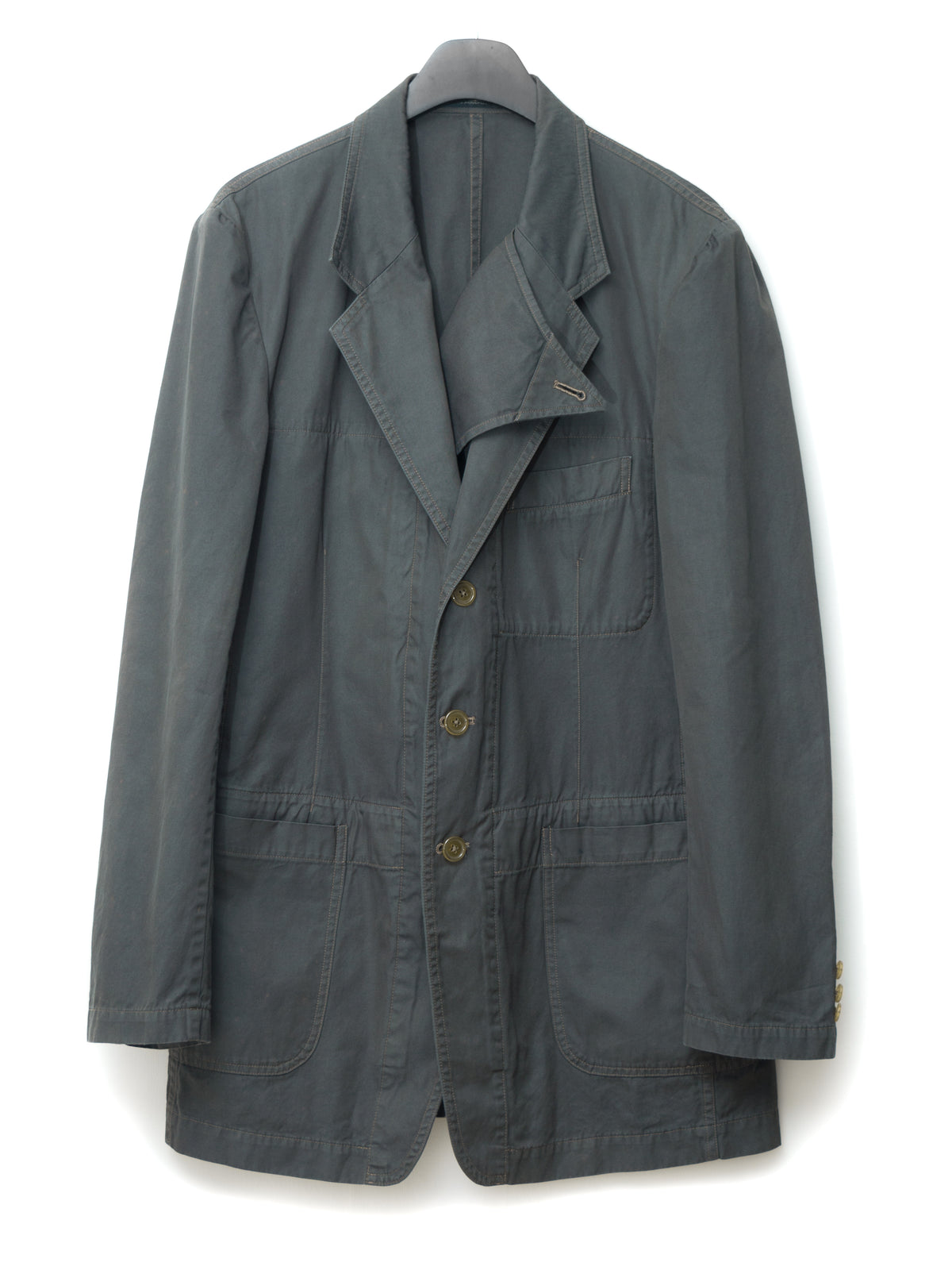 Garment Dyed Tailored Jacket Army Grey