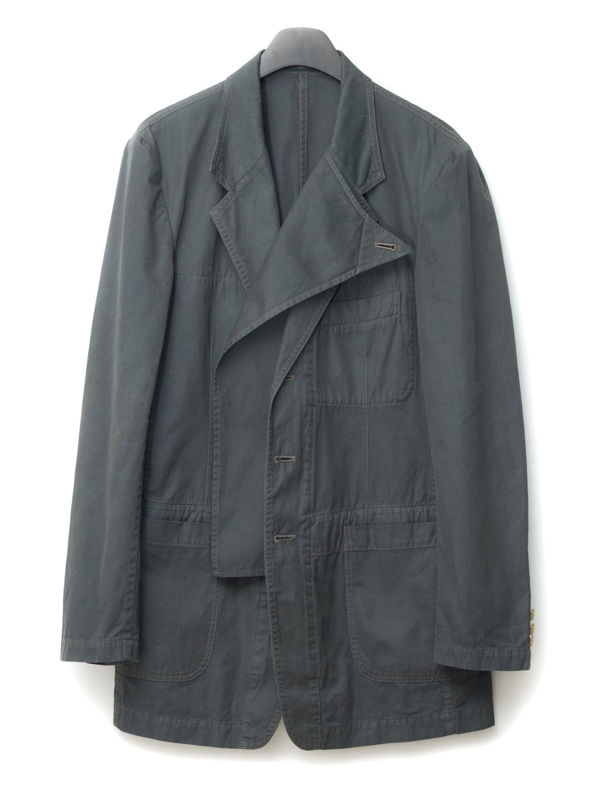 Garment Dyed Tailored Jacket Army Grey