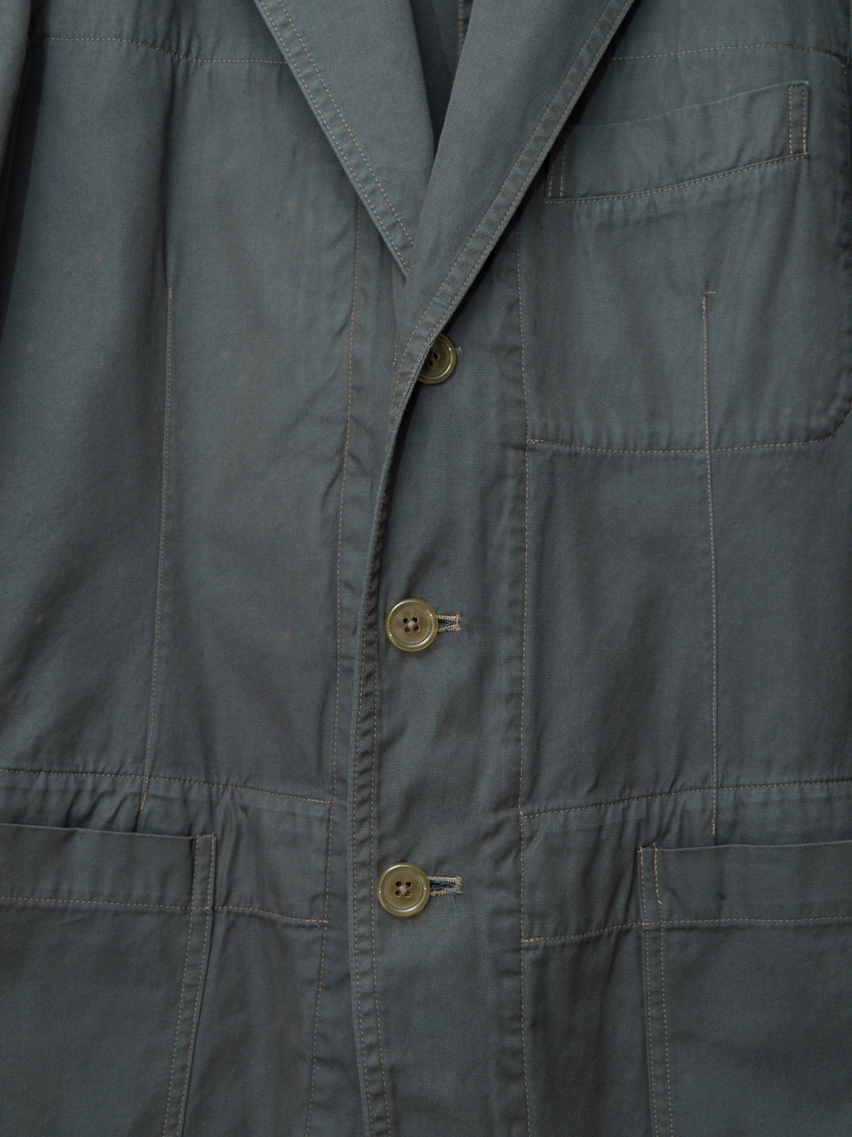 Garment Dyed Tailored Jacket Army Grey