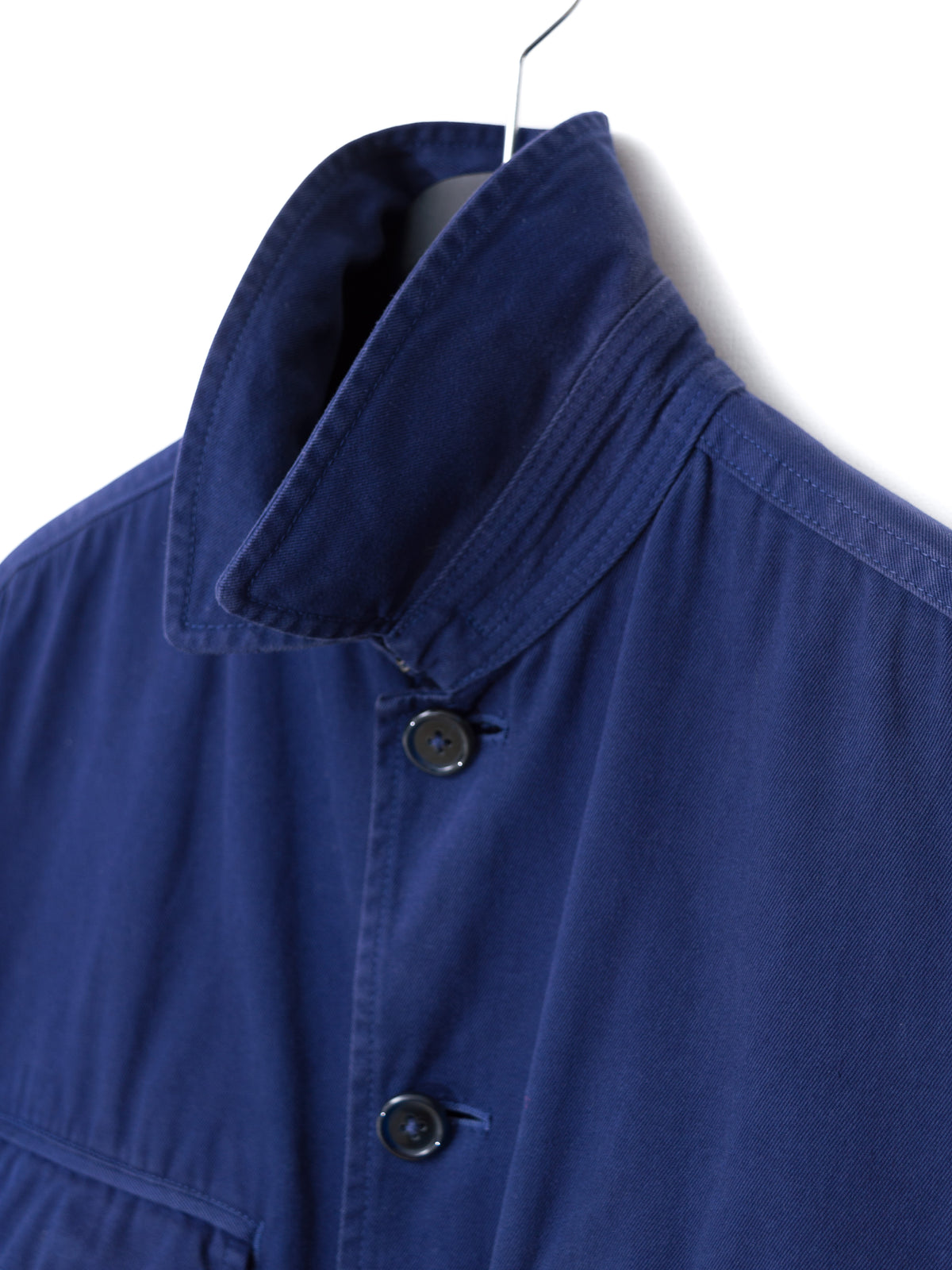 A/W 05 Garment Dyed Shop Coat Blue