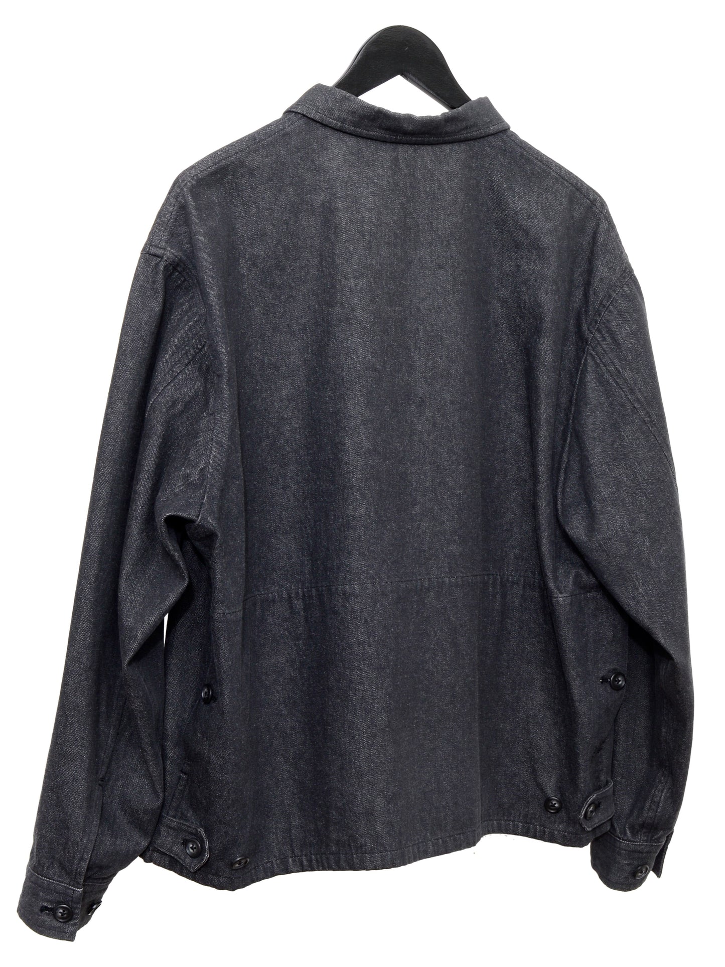 zip front blouson dark grey ∙ cotton denim ∙ large