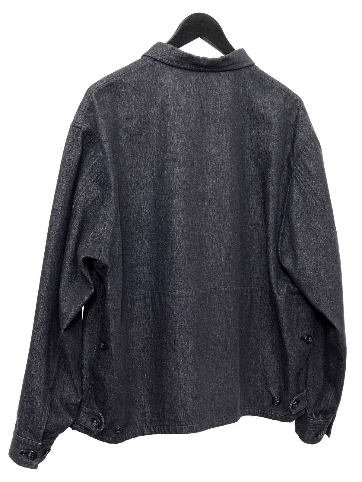 Zip Front Blouson Dark Grey