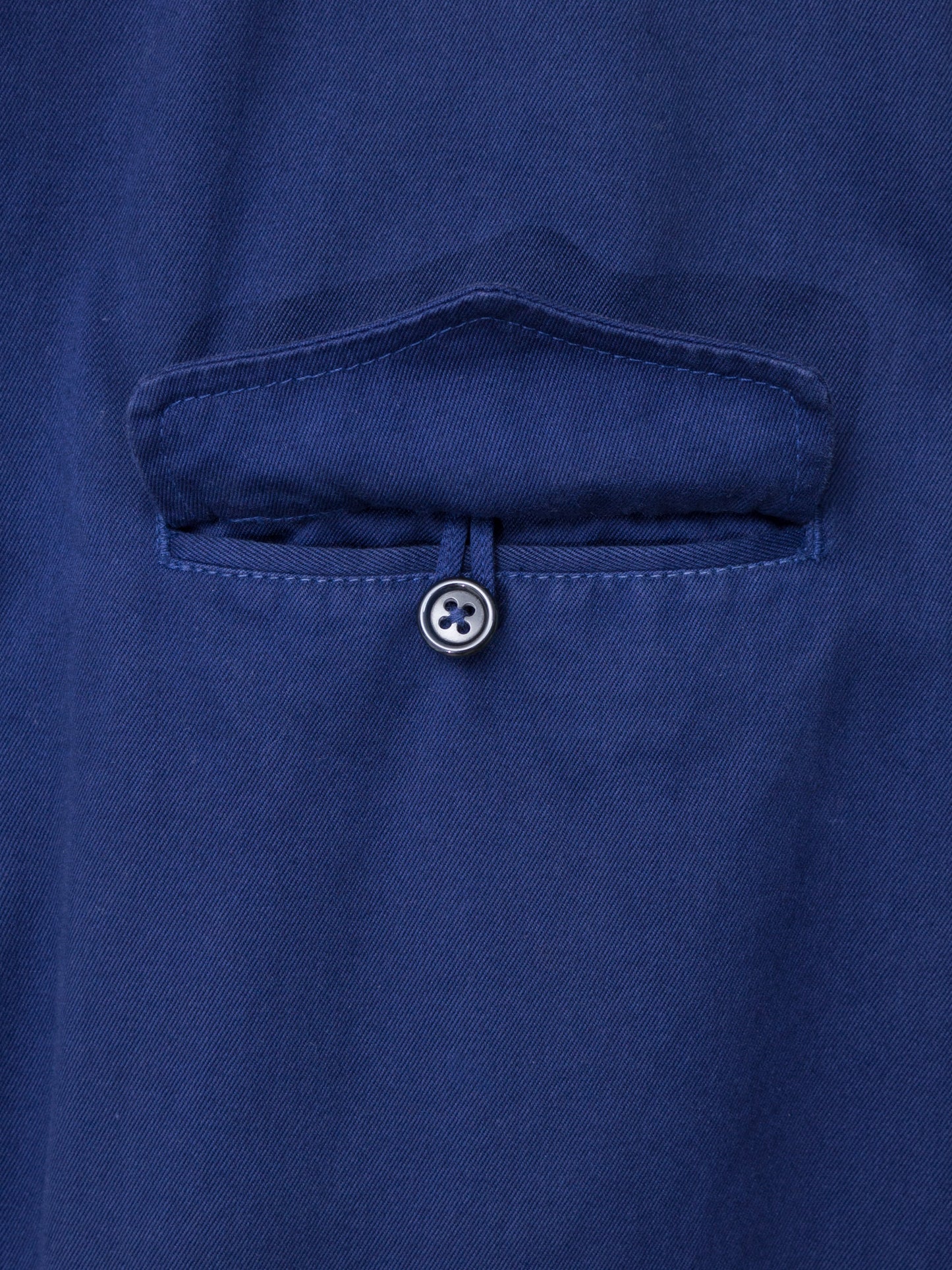 a/w 05 garment dyed shop coat blue ∙ cotton ∙ medium