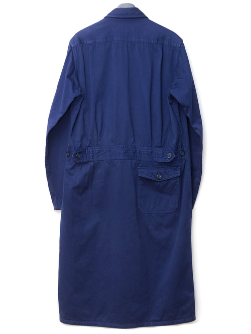 A/W 05 Garment Dyed Shop Coat Blue