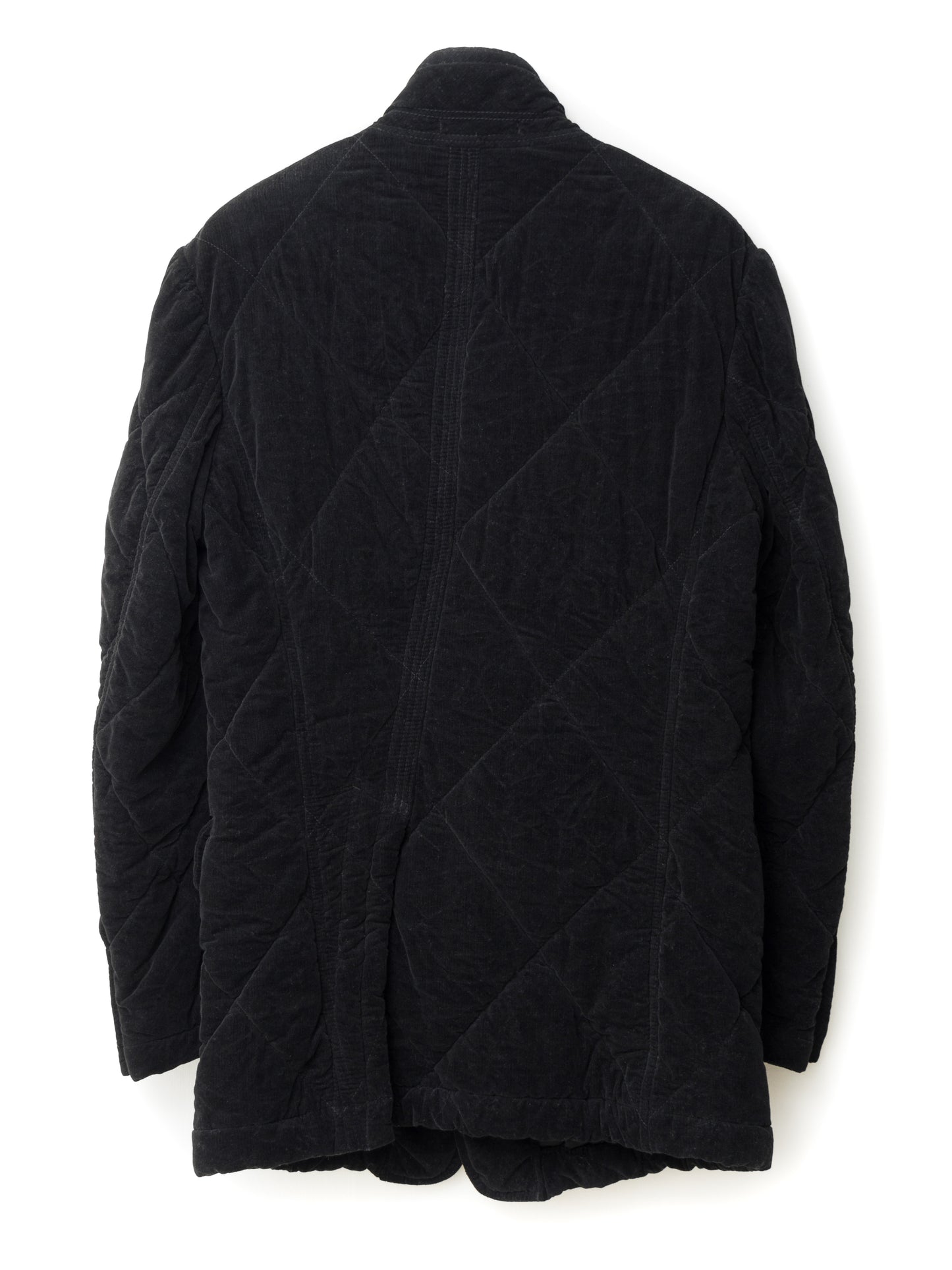 garment dyed jacket black ∙ quilt cotton corduroy ∙ small