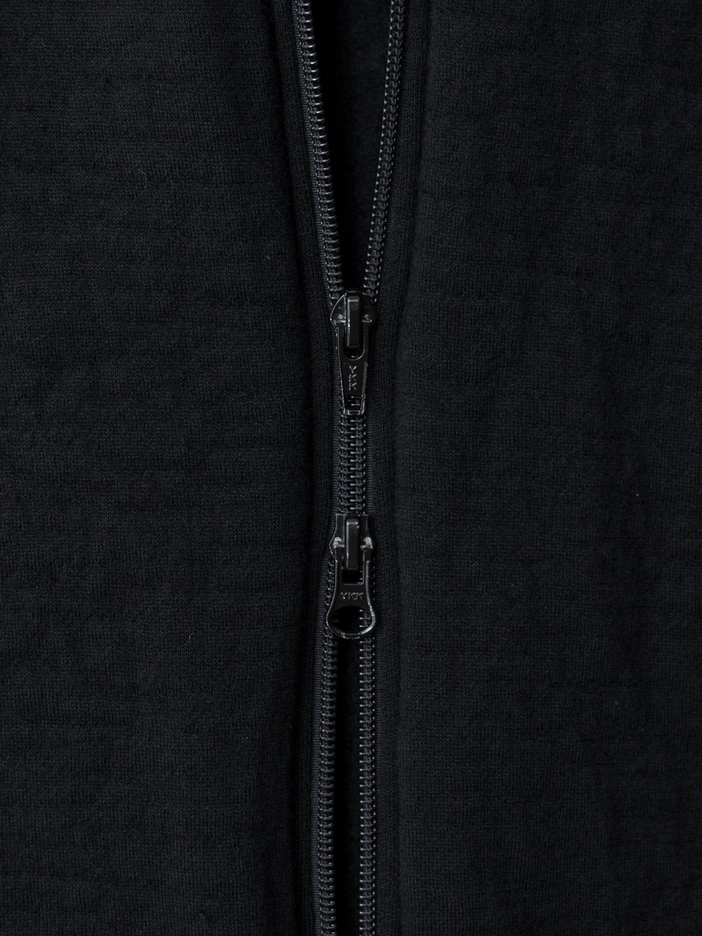 full zip blouson black ∙ shrunken wool ∙ medium