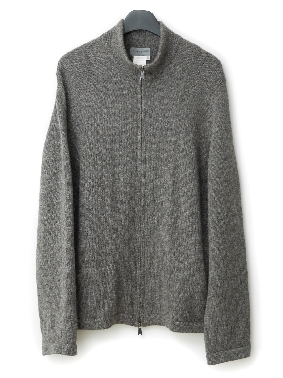 A/W 01 Double Zip Drivers Knit Greige