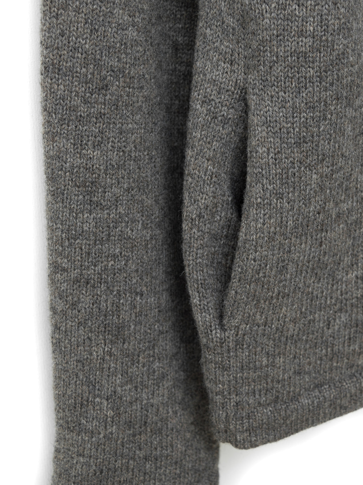 A/W 01 Double Zip Drivers Knit Greige