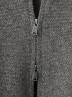 A/W 01 Double Zip Drivers Knit Greige