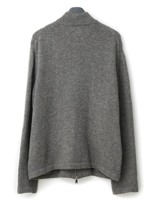 A/W 01 Double Zip Drivers Knit Greige
