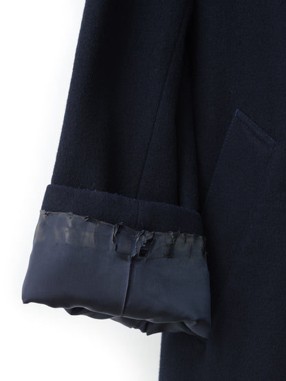 belted short coat navy ∙ melton wool nylon ∙ medium