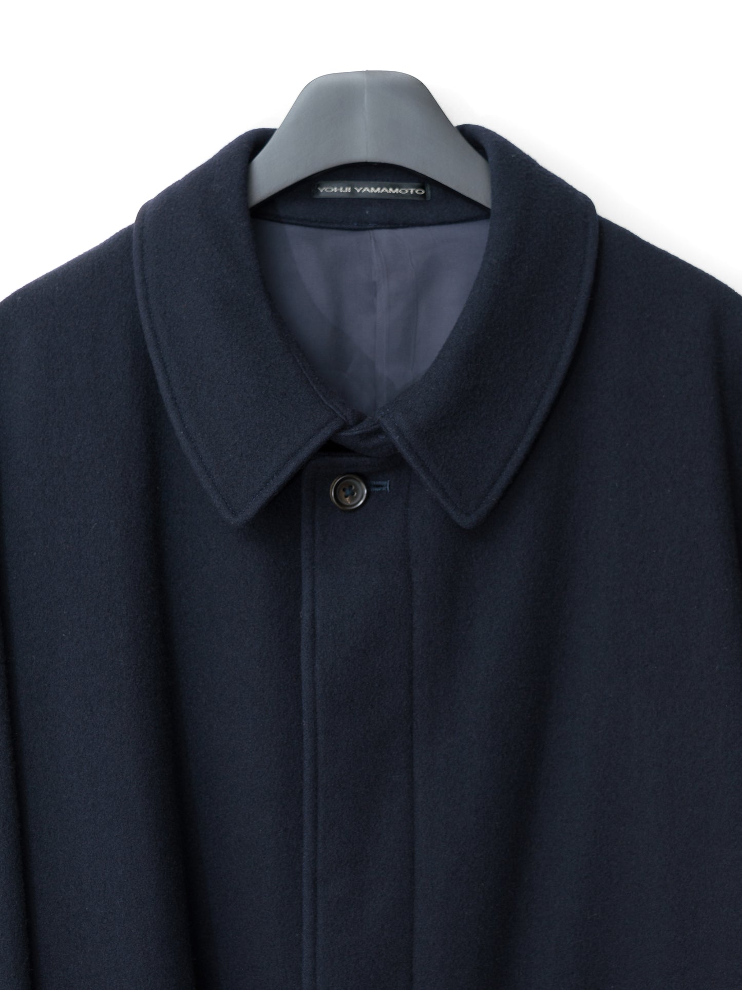 belted short coat navy ∙ melton wool nylon ∙ medium