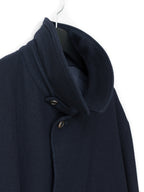 Belted Short Coat Navy