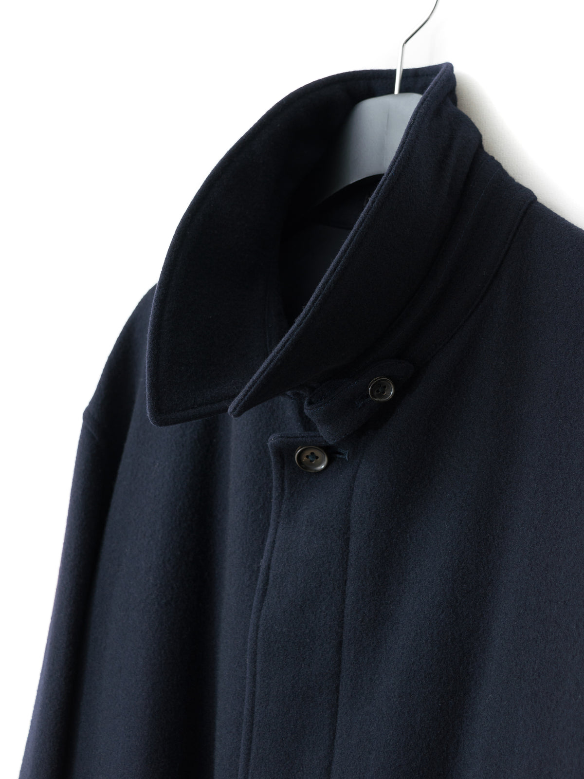 Belted Short Coat Navy