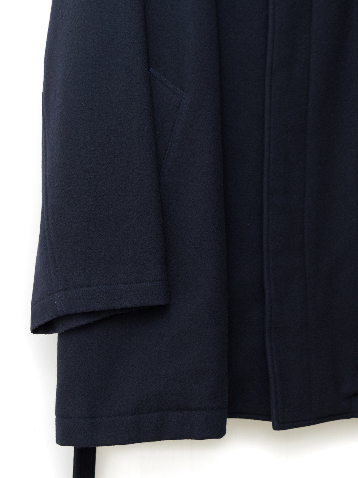 Belted Short Coat Navy
